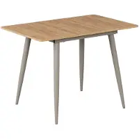 Vicco Table de salle à manger Beaver Chêne de force doré/Grège 80-110 x 70 cm Extensible, Model 58465
