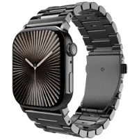 Just in Case Bracelet PrimeSteel pour Apple Watch 44/45/46/49mm, noir