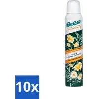Batiste - Thé vert naturel & camomille - Shampooing sec - Extraits 100% naturels - Rafraîchit et nettoie - 200 ml - Pack avantage - 10 pièces