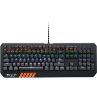 Canyon Clavier de jeu HAZARD GK-6 US layout, filaire, mécanique avec effets lumineux, 104 touches, 10 types de rétroéclairage