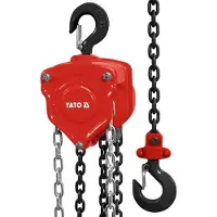 YATO Palan à chaîne compact 0,5 t – hauteur de levage 3 m