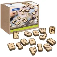 Guidecraft Blocs alphabétiques en bois - Jouets éducatifs pour enfants