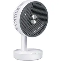 Lifetime Ventilateur de table USB-C - Mini-ventilateur silencieux à 3 vitesses avec fonction oscillante - Petit ventilateur rechargeable - 13,5 x 13 x 22 cm