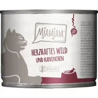 MjAMjAM Nourriture humide - Boîte Adult Cat - Gibier et lapin aux myrtilles - 6 x 200 g