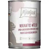 MjAMjAM Nourriture humide - Boîte Adult Cat - Gibier et lapin aux myrtilles - 6 x 400 g