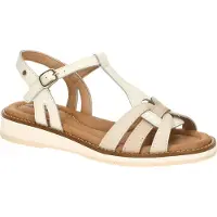 Pikolinos Sandales à lanières 'Roquetas' crème / blanc cassé