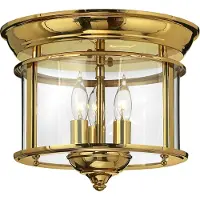 HINKLEY Plafonnier Gentry en laiton poli, 3xE14x40W, métal, dimensions : 24x29x29 cm, IP20,