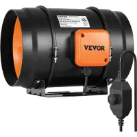 TOPDEAL 126W Ventilateur de gaine en ligne Kit d'extraction de fumée HVAC AC