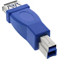 InLine 35300D Adaptateur USB 3.0, prise femelle A sur prise mâle B