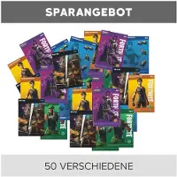 Panini Fortnite Reloaded - Cartes à collectionner - 50 cartes différentes, distribuées au hasard