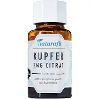 Naturafit gélules de cuivre 2 mg citrate, 90 gélules