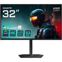 Gigabyte MO32U 31,5" Moniteur Gaming OLED 4K UHD - 3840 x 2160, 165Hz, 0.03ms, 250 cd/m², Display HDR True Black 400, HDMI 2.1, DisplayPort 1.4