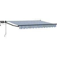 vidaXL Store à bras articulés manuel avec LED, 3,5 x 2 m