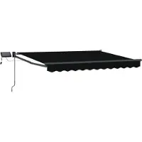 vidaXL Store à bras articulés manuel avec LED, 3,5 x 2,5 m