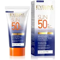 Eveline Cosmetics Crème solaire haute protection éclaircissante SPF 50 (Crème solaire visage, SPF 50, 50 ml)
