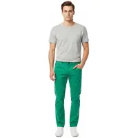 O46rn Pantalon chino pour homme, coupe classique, en tissu standard, style décontracté chic, référence 7551, vert