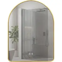 REA Miroir Camlot 80X60 Led Or Brossé