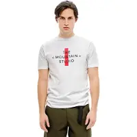The Mountain Studio Cross Logo Short Sleeve T-shirt Blanc L Homme