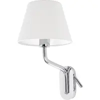 Faro ETERNA Applique intérieure avec lecteur à gauche chromé/blanc 24007-10