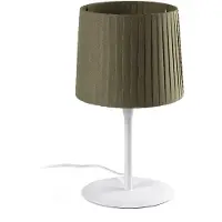 Faro SAMBA lampe de table blanc/soie polyester vert 64310-40