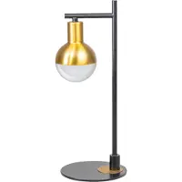 Eth Lampe de table Drop noir avec de l'or