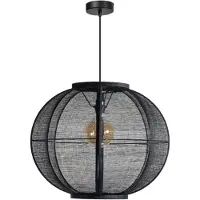 Expo Suspension Bohème Fabric noir Ø 58cm