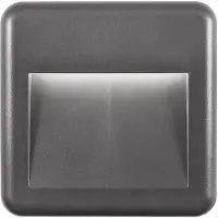 Nova Luce Applique murale carrée Pulsar gris 14cm