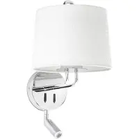 Faro MONTREAL Applique intérieure avec lecteur chrome/blanc 24033-01