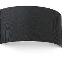 Faro Applique murale Coton en tissu semi-circulaire noir