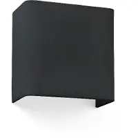 Faro Applique murale en tissu Coton Carré noir