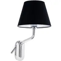 Faro ETERNA Applique intérieure avec lecteur à droite chromé/noir 24006-12