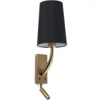 Faro REM Applique intérieure vieil or mat/noir avec lecteur LED 29683-21