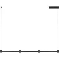 Lyora Suspension design Puize 4 lumières noir
