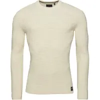 Superdry Textured Sweater Beige 2XL Homme
