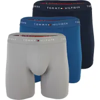 Tommy Hilfiger Um0um03763 Brief Boxers 3 Units Bleu,Gris M Homme