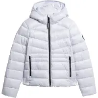 Superdry Fuji Quilt Padded Jacket Blanc M Femme