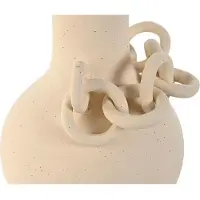 Sublime Market Connect Vase Home Blanc en céramique Faïence Moderne 22 x 20 x 30 cm