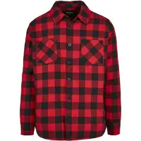 Urban Classics Chemise rouge clair / noir