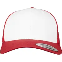 Flexfit Casquette 'Retro Trucker' rouge feu / blanc