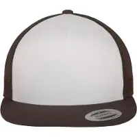 Flexfit Casquette 'CLASSIC' brun foncé / blanc