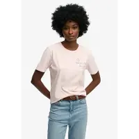 Superdry Luxe Casual Relaxed Fit Short Sleeve T-shirt Rose XS Femme