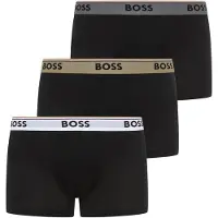 BOSS pour homme. 50554693 Lot de trois caleçons Power noirs (S), Homewear, Polyester