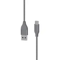 XLayer Câble USB vers Type-C métallisé Xlayer PREMIUM, 1,5 m, gris sidéral