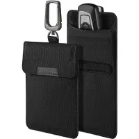 Spigen Pochette de Faraday avec bloqueur de signal RFID sans clé - Noire