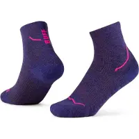 Buff Unisexe, Chaussettes de sport, Dryflx Quarter Sock (45 - 47), Bleu, Violet