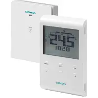 Siemens RDE100.1RFS Thermostat d'ambiance digital programmable, sans fil