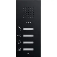 Gira Téléphone d'intérieur audio 1250005 AP Système 55 noir - noir (1250005)
