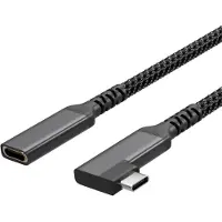 S-Impuls Flexline-Câble d'extension USB-C, 3.2, 90°, PD, textile, 0,5m