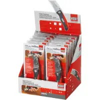 Erdi Couteau cutter pliant - - 7002389 - Manche en bois - Longueur 150 mm - Poids 175 g