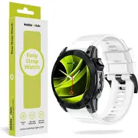 Mobile Origin Montre en silicone Easy Strap 20mm blanche, Montre connectée : accessoires, Blanc